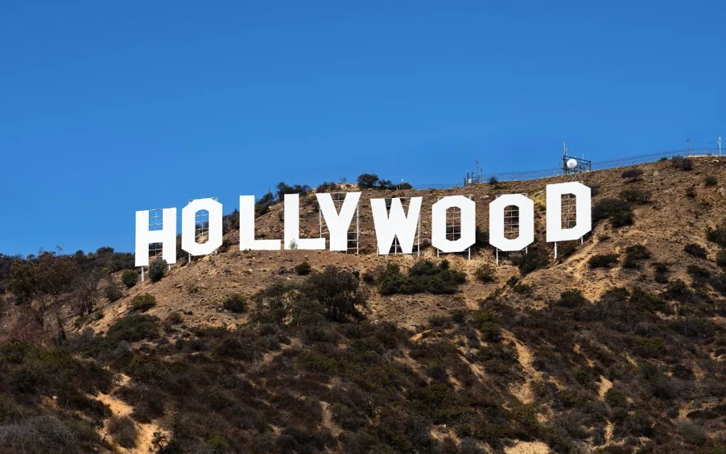 Hollywood sign on hillside