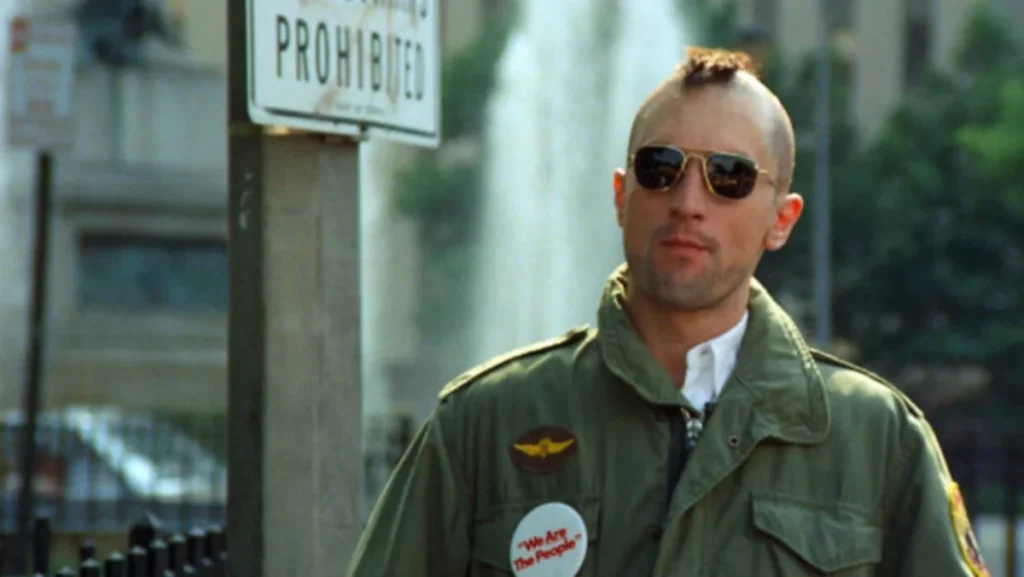Man in military jacket outdoors